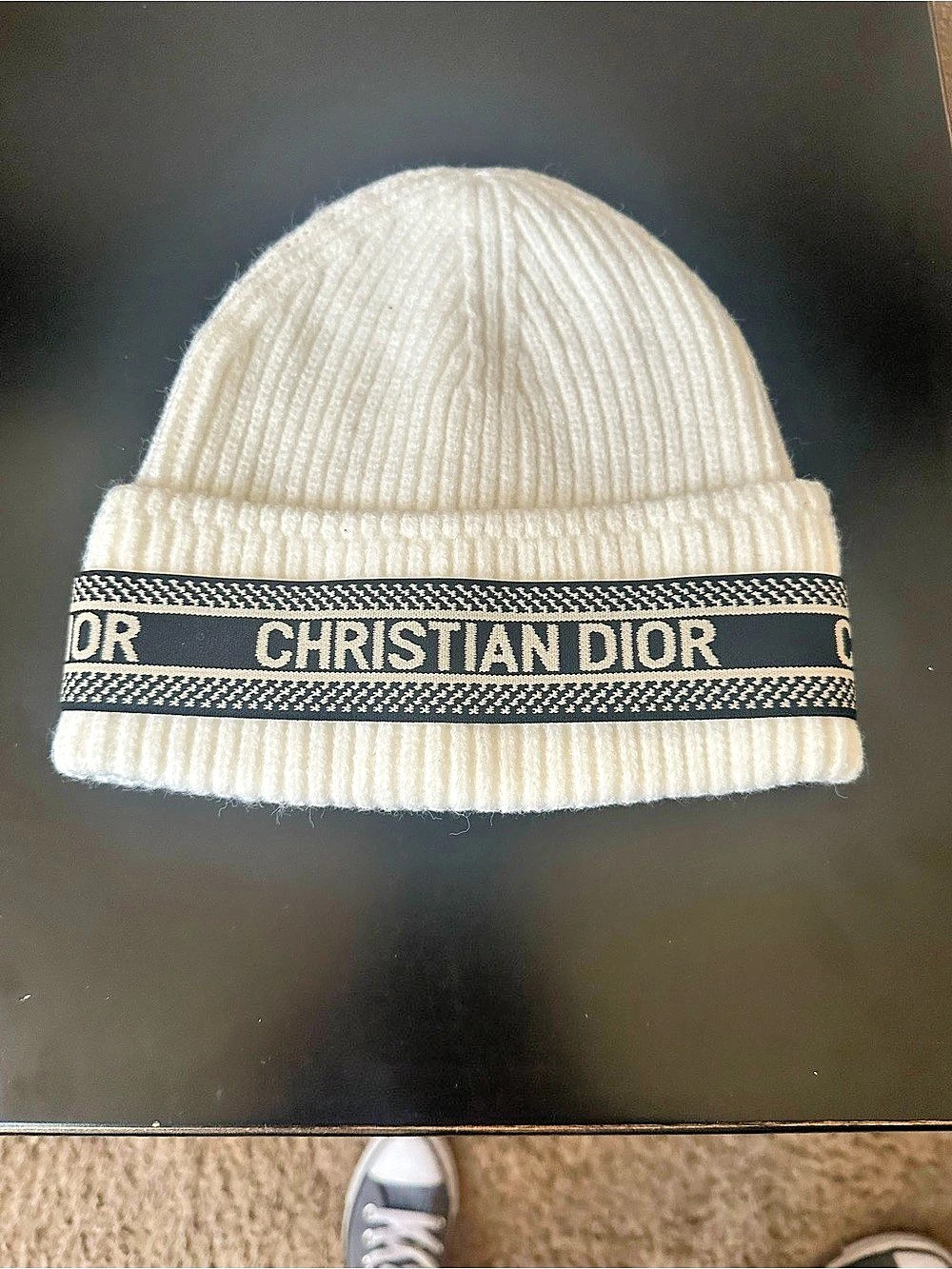 Christian Dior Ribbed Knit Beanie